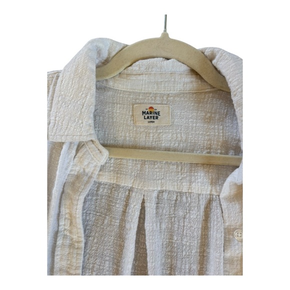 Marine Layer Gauze Button Down top size Large - Picture 4 of 4